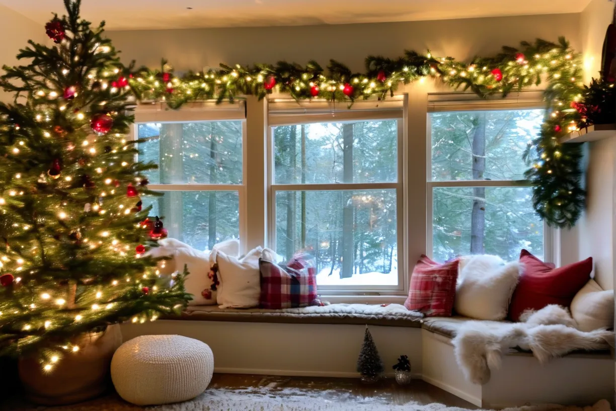 Christmas Tree Lounging Den | Cozy Holiday Retreat & Family Lounge