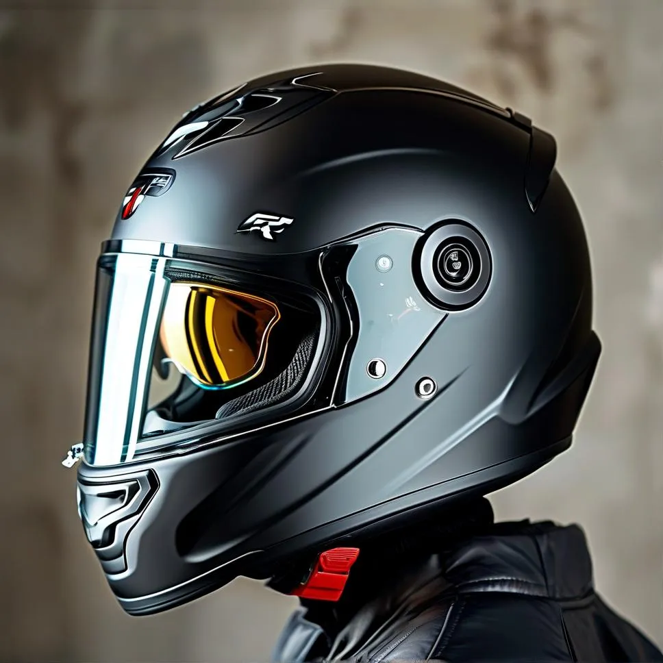 Round Head Motorcycle Helmet | Safety Lightweight Comfort Fit