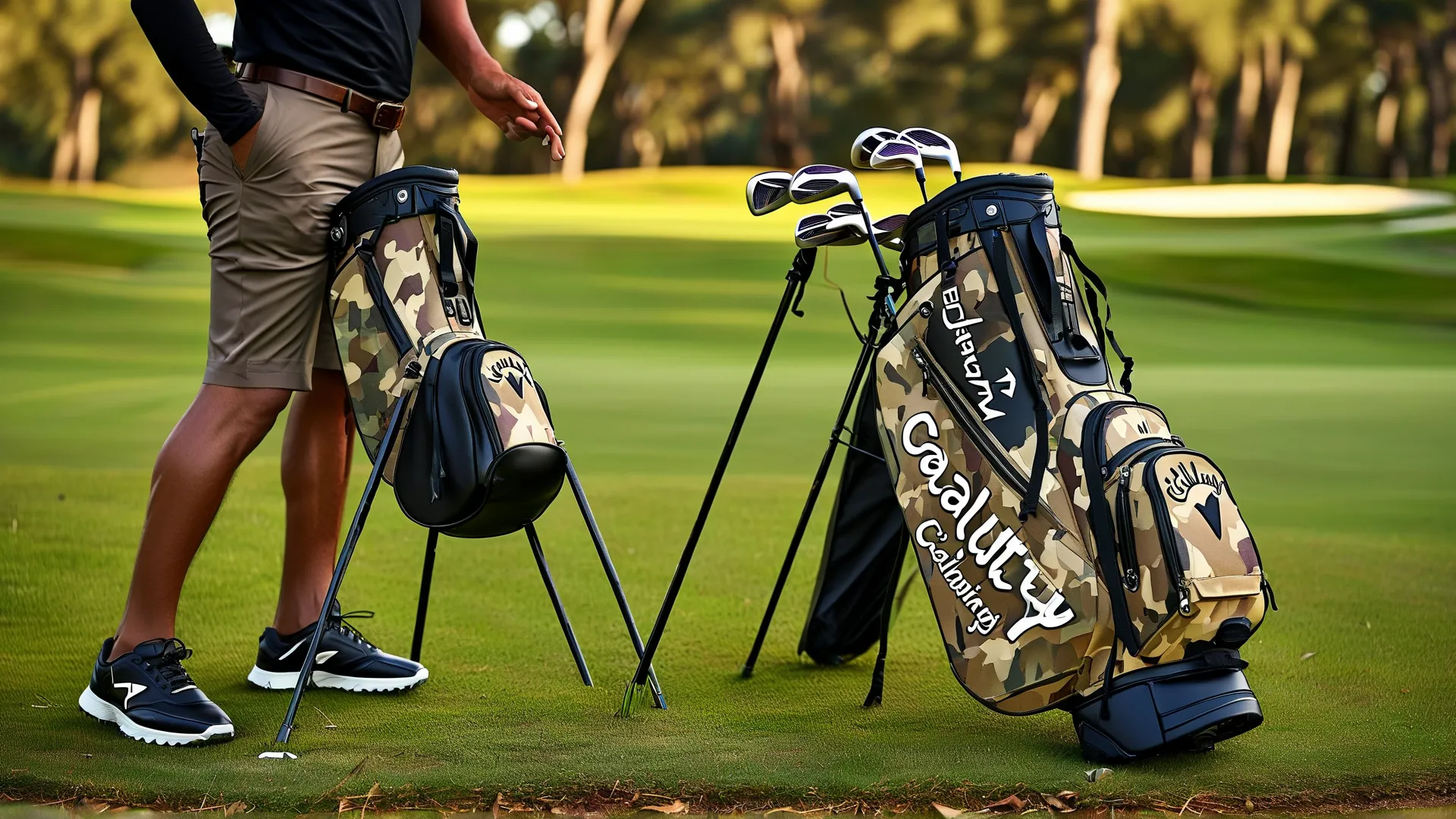 Callaway Camo Golf Bag - Durable Lightweight Design for Outdoor Play
