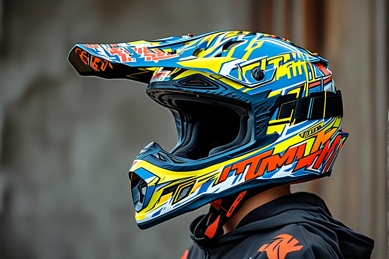 KTM Motocross Helmet - Lightweight Off-Road Racing Safety Gear